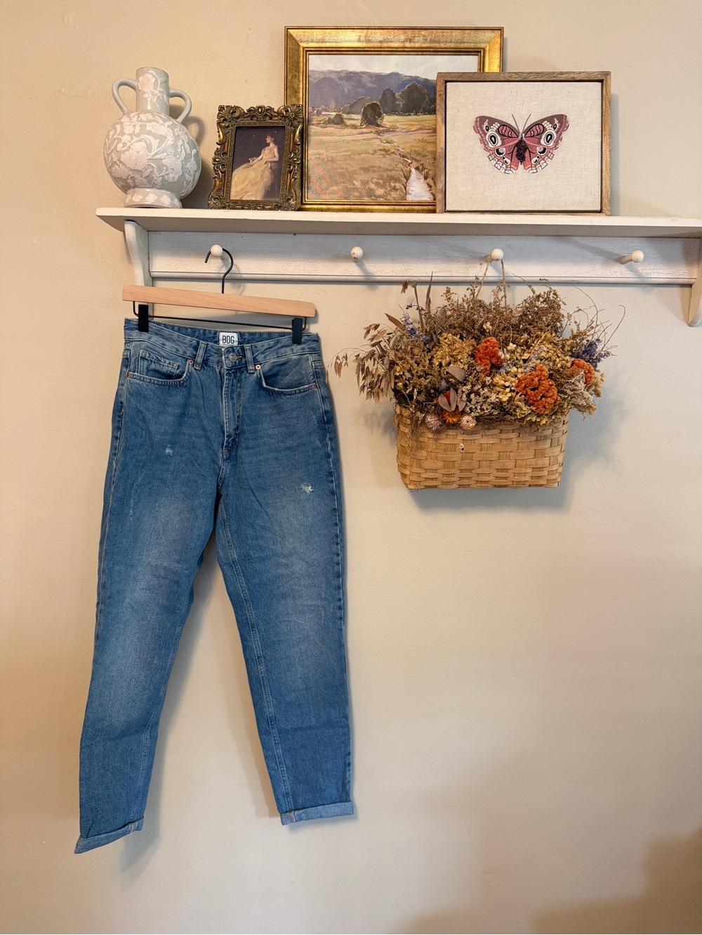 BDG Medium Blue High-Rise Boyfriend Jeans